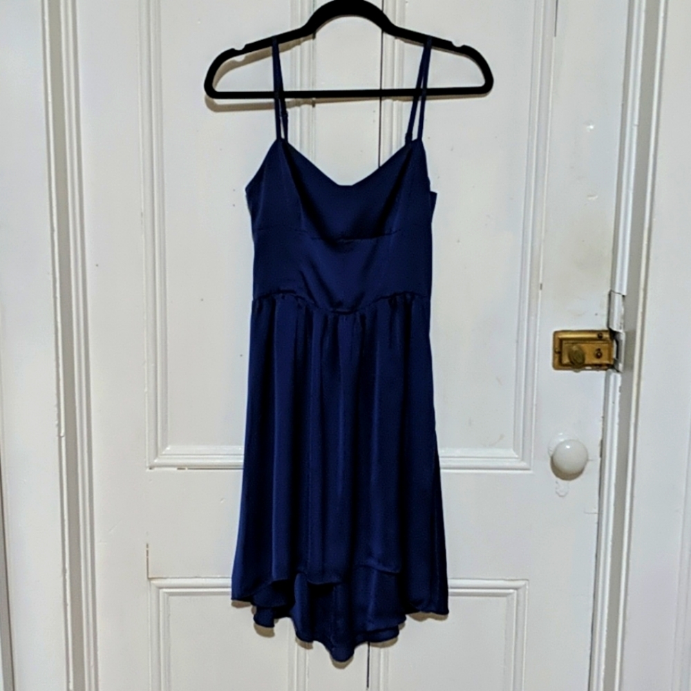 Aritzia Talula Navy Sweetheart Dress